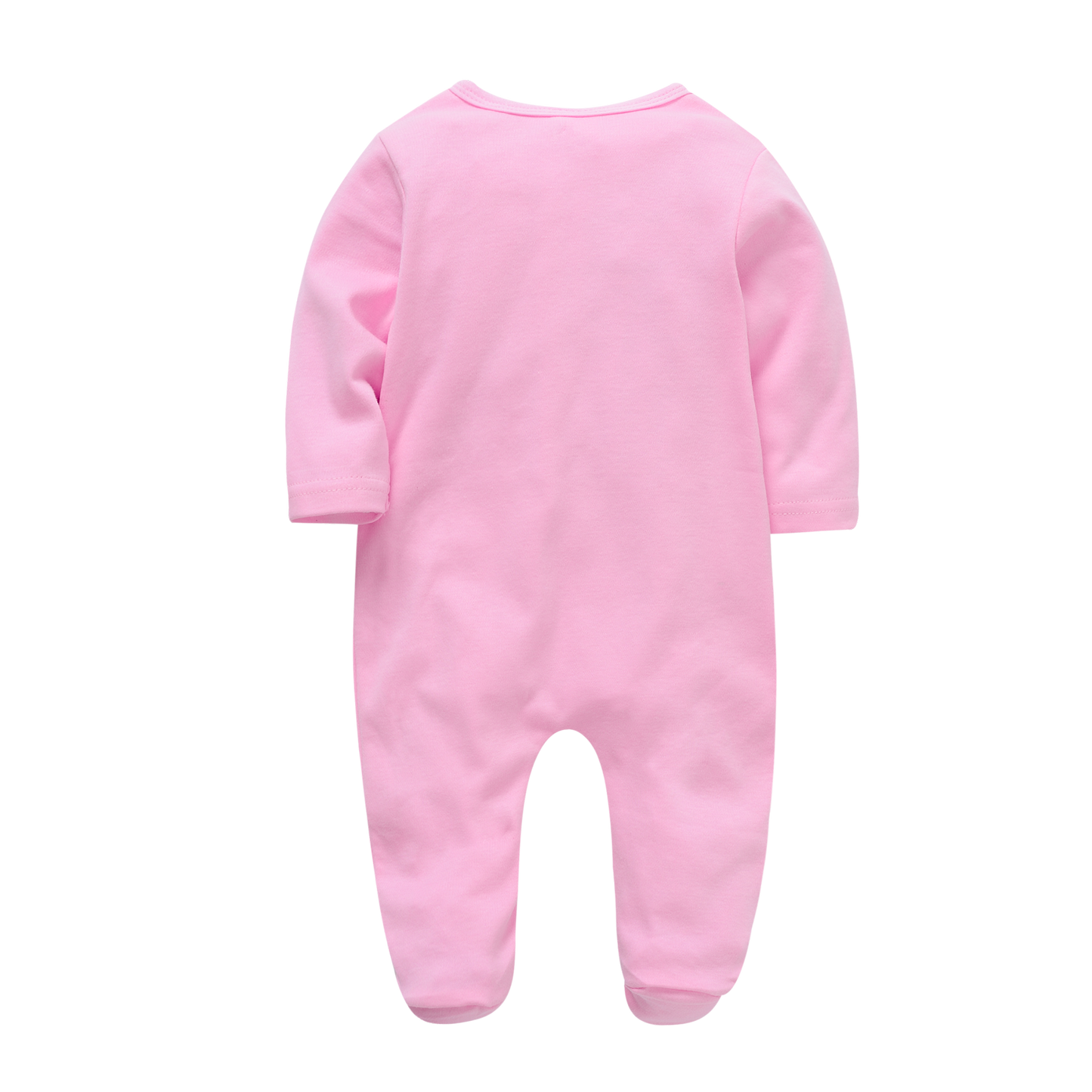 Kit Macacão Bebê 5 peças multicor com pé - Meninos e Meninas