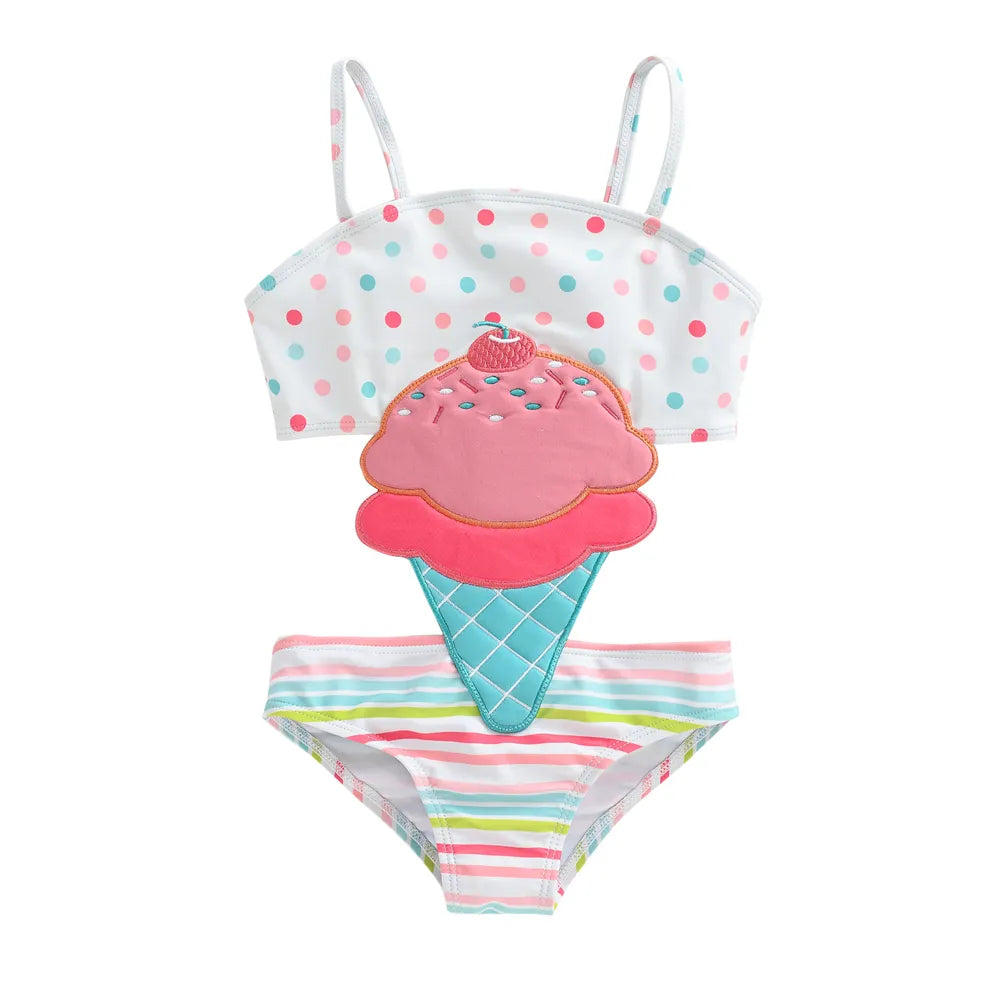 Maiô Infantil com Estampa 3D Meninas