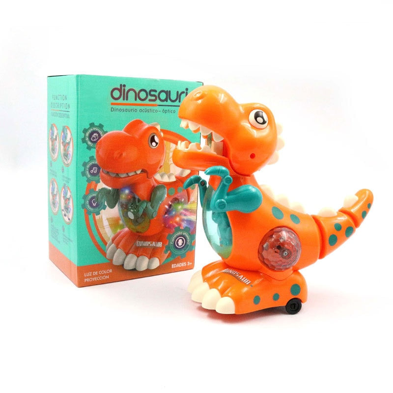 Brinquedo Dinossauro com Luzes e Musical Infantil