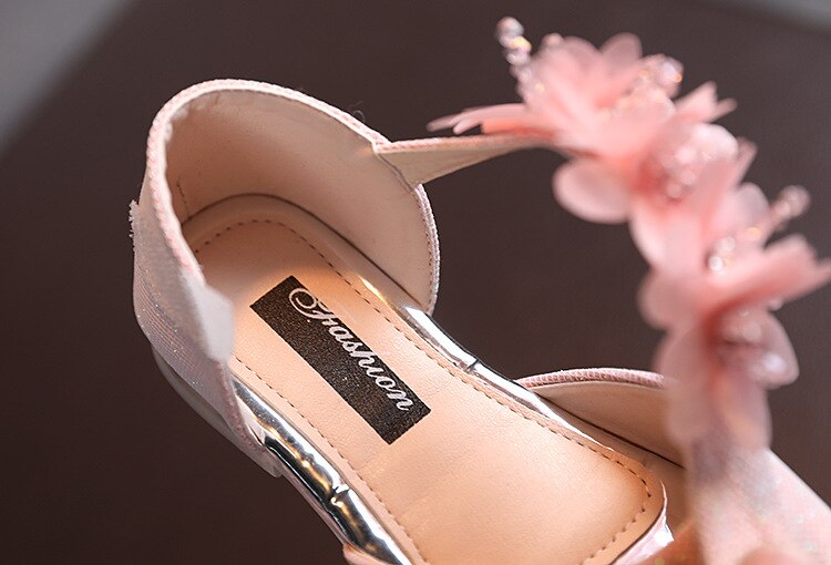 Sandália Infantil de Festa - Flores