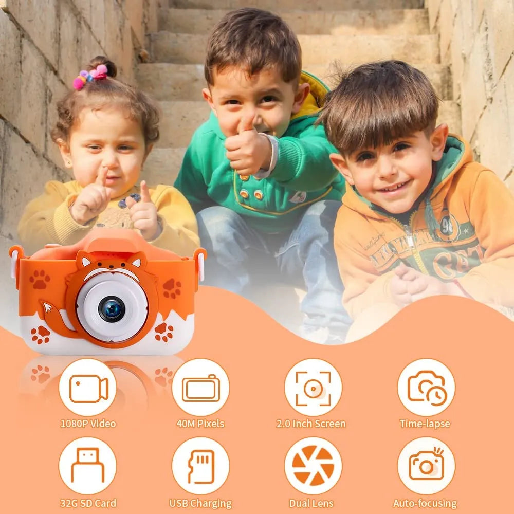 Câmera Digital Infantil - Design Divertido