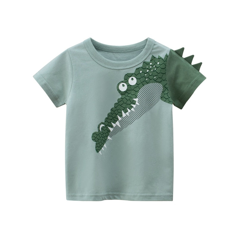Camiseta Jacaré Divertido - Infantil