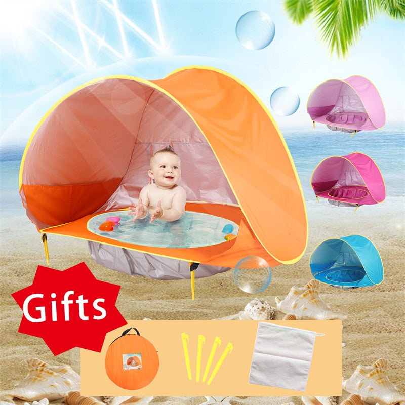 Barraca Praia Portátil Infantil Com Proteção Uv
