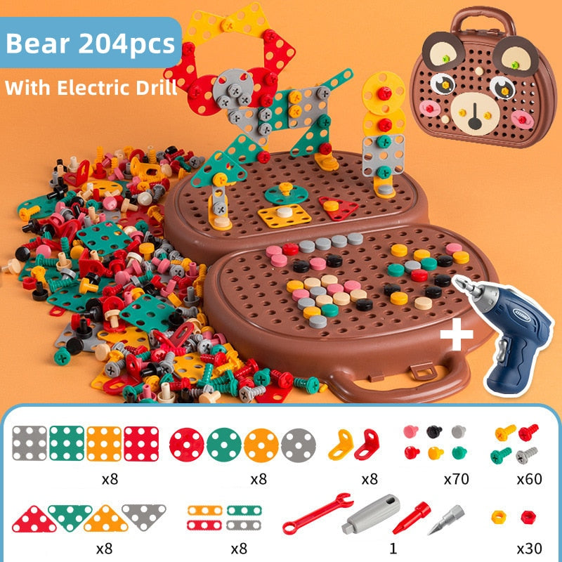 Brinquedo Mosaico Criativo - Furadeira