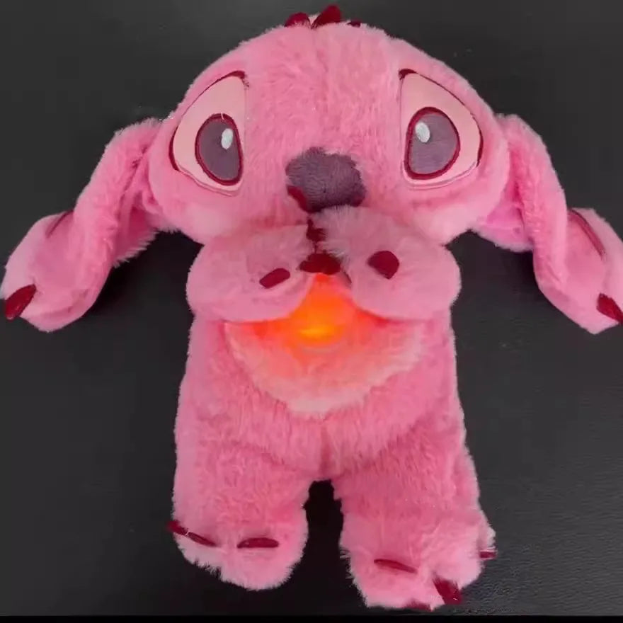 Stitch de Pelúcia com Som e Luz Relaxantes