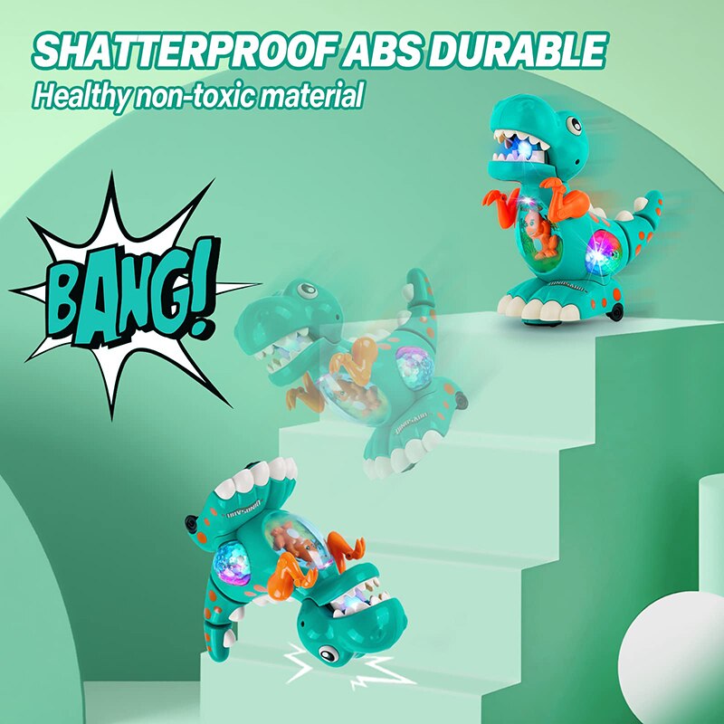 Brinquedo Dinossauro com Luzes e Musical Infantil