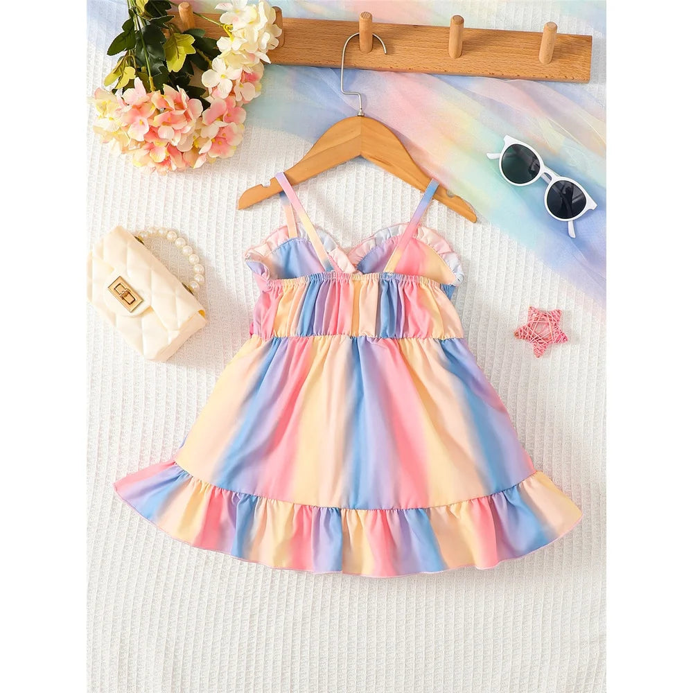 Vestido Baby Menina - Verão Arco Iris