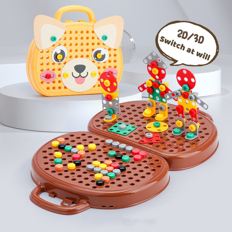 Brinquedo Mosaico Criativo - Furadeira
