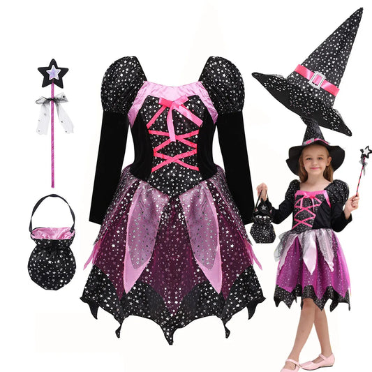 Fantasia Vestido Infantil Bruxinha