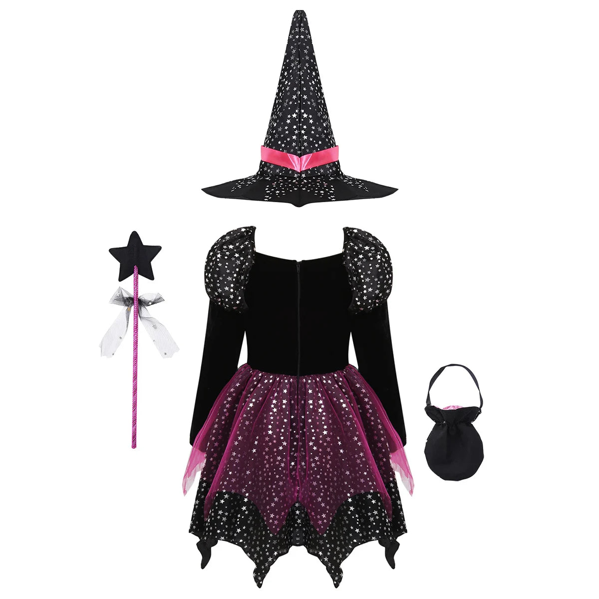 Fantasia Vestido Infantil Bruxinha