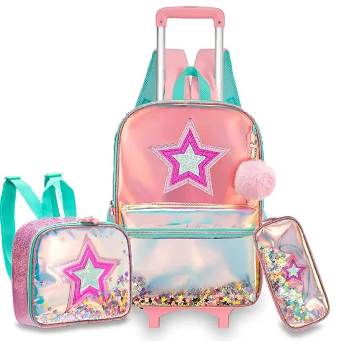 Mochila Infantil Meetbelify- Kit Escolar 3 Peças