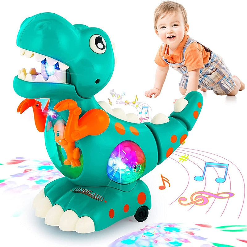 Brinquedo Dinossauro com Luzes e Musical Infantil