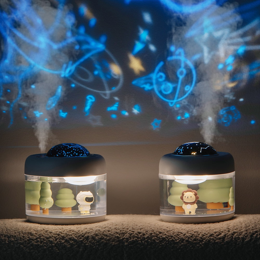 Umidificador de Ar com Luminária Céu Estrelado