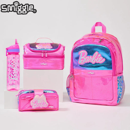 Kit Escolar Barbie - Original Smiggle - Mochila, Estojo e Lancheira