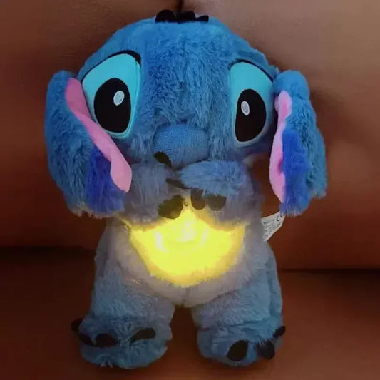Stitch de Pelúcia com Som e Luz Relaxantes