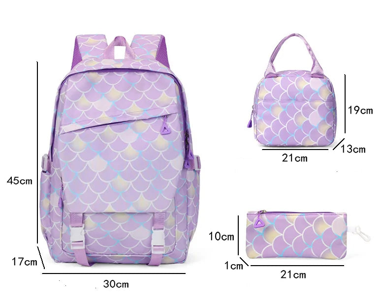 Kit Mochila, Estojo e Lancheira Casa Mágica da Gabby