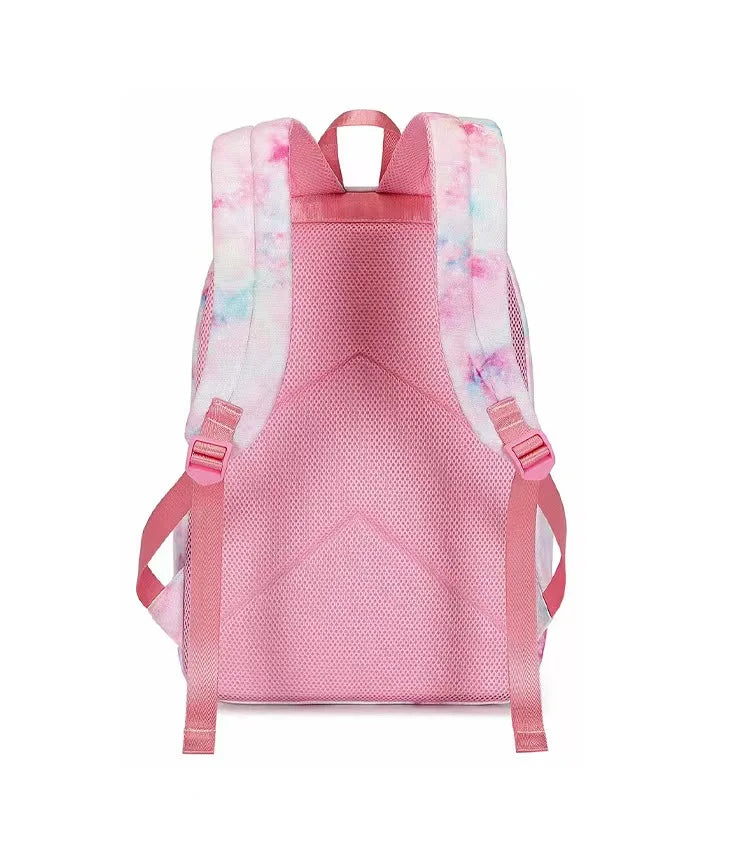 Mochila Unicórnio Tie Die - Kit 3 Peças