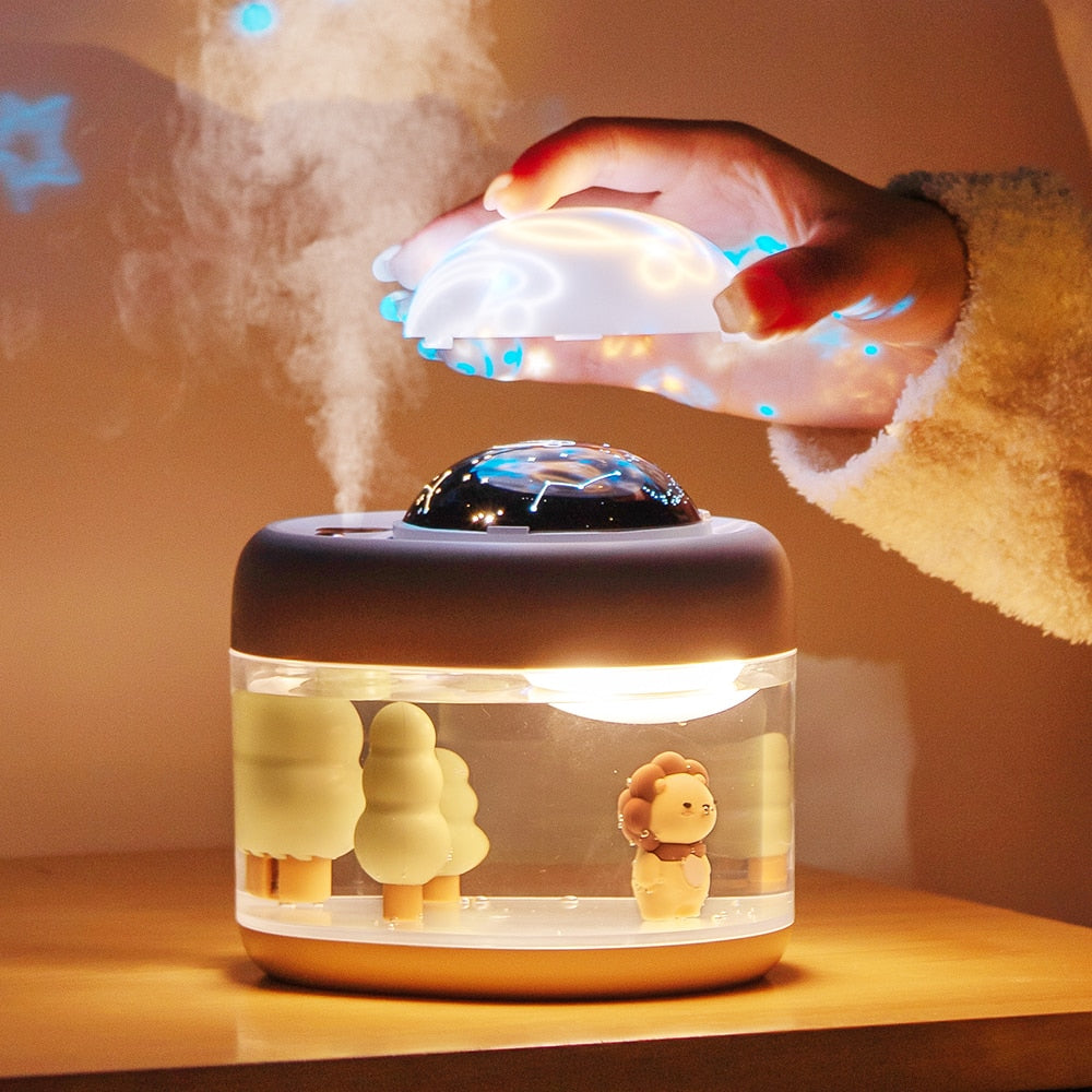 Umidificador de Ar com Luminária Céu Estrelado